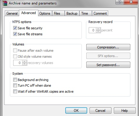 7 zip self extracting archive command line options