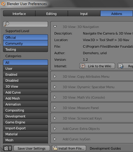 blender 2.93 addons