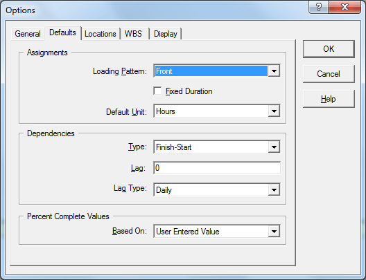 Openworkbench Options