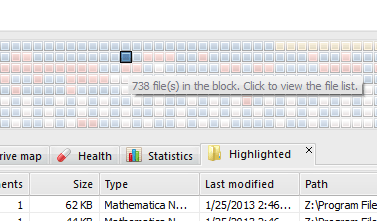 Defraggler Files in a Block