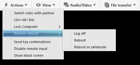 Teamviewer Remote Reboot