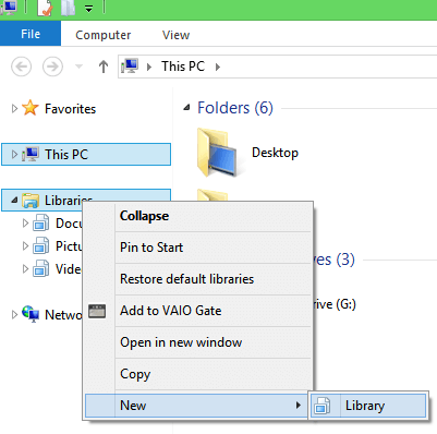 Windows 8 New Library
